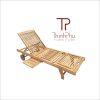 wooden sun lounger