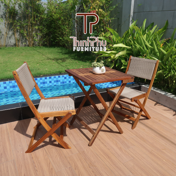 rattan bistro patio set