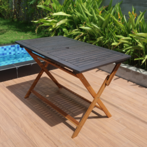 outdoor wood table